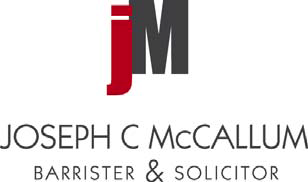 Joseph C McCallum, Barrister & Solicitor